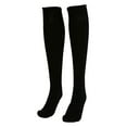 thumbnail image 1 of Grofry Women Football Socks,Unisex Football Plain Long Sock Sport Knee High Large Hockey Soccer Rugby Stocks Black, 1 of 6