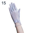 thumbnail image 1 of Grofry Women Gloves,Summer Driving Touch Screen Sunscreen Glove Anti-UV Sheer Lace Mittens 15#, 1 of 6