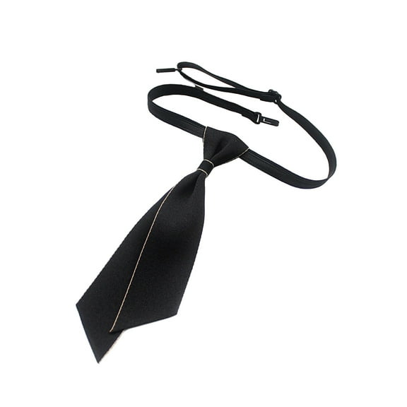 Grofry Women Men Neck Tie Adjustable Elastic Band Graduation Bow Tie Bank Hotel Shirt Tie Formal Wear Accessory