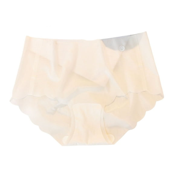 Grofry Women Panties Mid Waist Seamless Thin High Elasticity Lady Underpants Female Daily Underwear