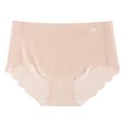 thumbnail image 1 of Grofry Women Panties Mid Waist Seamless Thin High Elasticity Lady Underpants Female Daily Underwear, 1 of 8