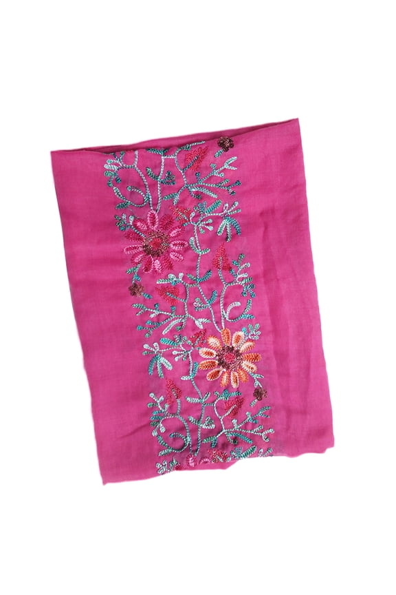 Women Scarf,Embroidered Flower Scarf Cotton Long Wrap Bandana Scarves Girl Shawl Gift