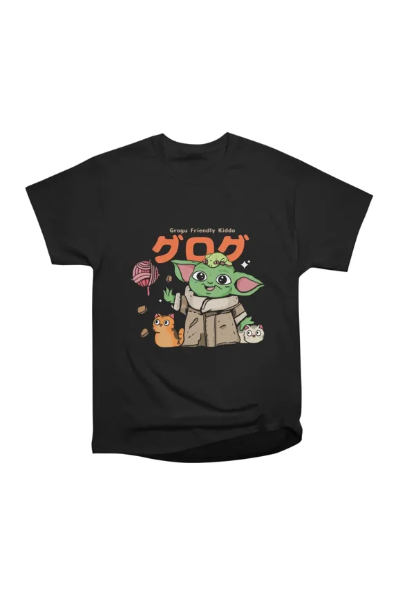 Grogu Friendly Kiddo T-Shirt Tee Gift For Him Merch For Her Apparel For Friend