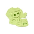 thumbnail image 1 of Grogu Girls Graphic Sweatshirt and Shorts Set, 2-Piece, Sizes 4-16, 1 of 3