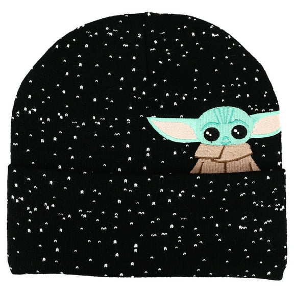 Grogu Peekaboo Embroidered Jacquard Beanie