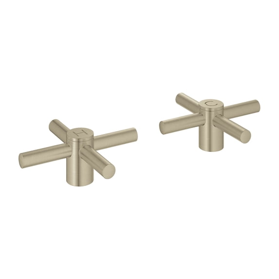 Grohe 18 026 3 Atrio Cross Handles For Bathroom Faucets - Nickel