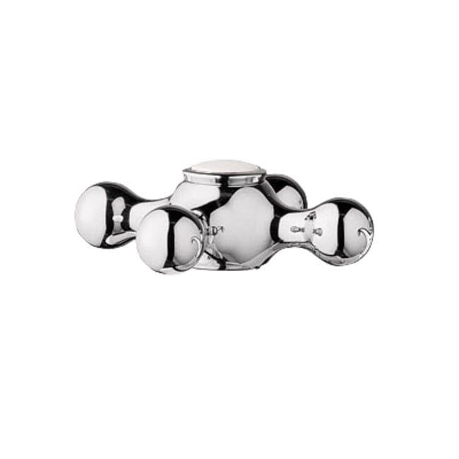 Seabury Traditional Polished Nickel Cross Handles for Lavatory Faucets