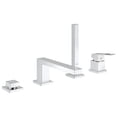 thumbnail image 1 of Grohe Eurocube 19897A01 4-Hole Single-Handle Deck Mount Roman Tub Faucet with 1.75 GPM Hand Shower in Grohe Hard Graphite, 1 of 4