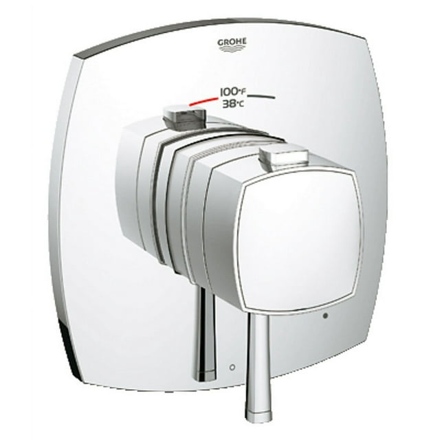 Grohe 19935000 Flex Grandera Single Function Thermostatic Trim&#44; Starlight Chrome