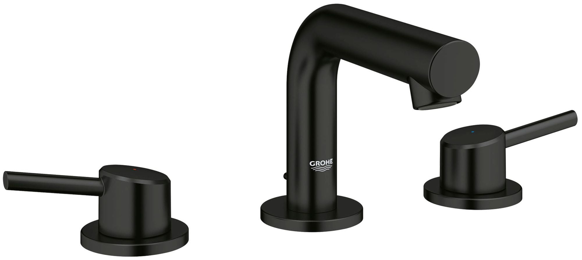 Concetto Matte Black 2-Handle Widespread Bathroom Faucet
