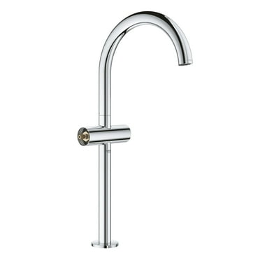 Grohe 21046003 Atrio Single-Hole Double Handle Bathroom Faucet, Starlight Chrome