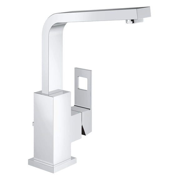 Grohe Eurocube 23184A0A Single Hole Single-Handle L-Size Bathroom Faucet 1.2 GPM in Grohe Hard Graphite