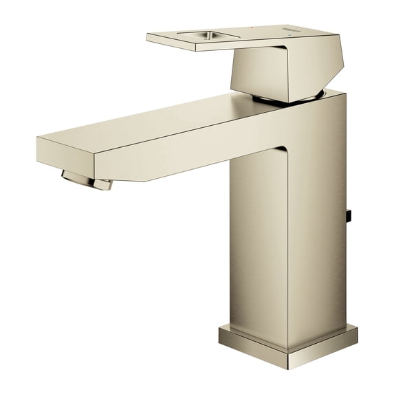 Grohe Eurocube 23670EN0 Single Hole Single-Handle M-Size Bathroom Faucet 1.2 GPM in Grohe Brushed Nickel