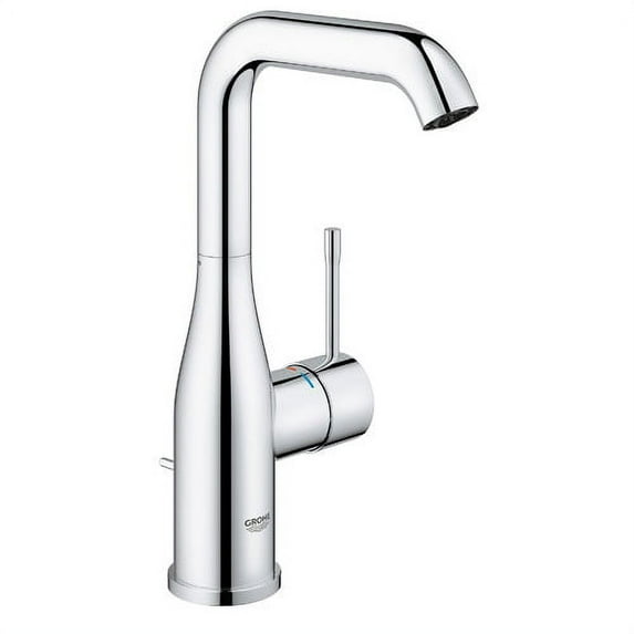 Grohe 23486001 Grohe Essence New OHM basin mixer high spout popup USZERO LSize USpout Chrome