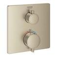 thumbnail image 1 of Grohe Grohtherm 24111EN0 Dual Function 2-Handle Thermostatic Valve Trim in Grohe Brushed Nickel, 1 of 3