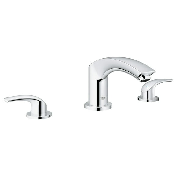 Grohe 25168002 Eurosmart New Bath Mixer 3-Hole Deck Mounted Us, Starlight Chrome