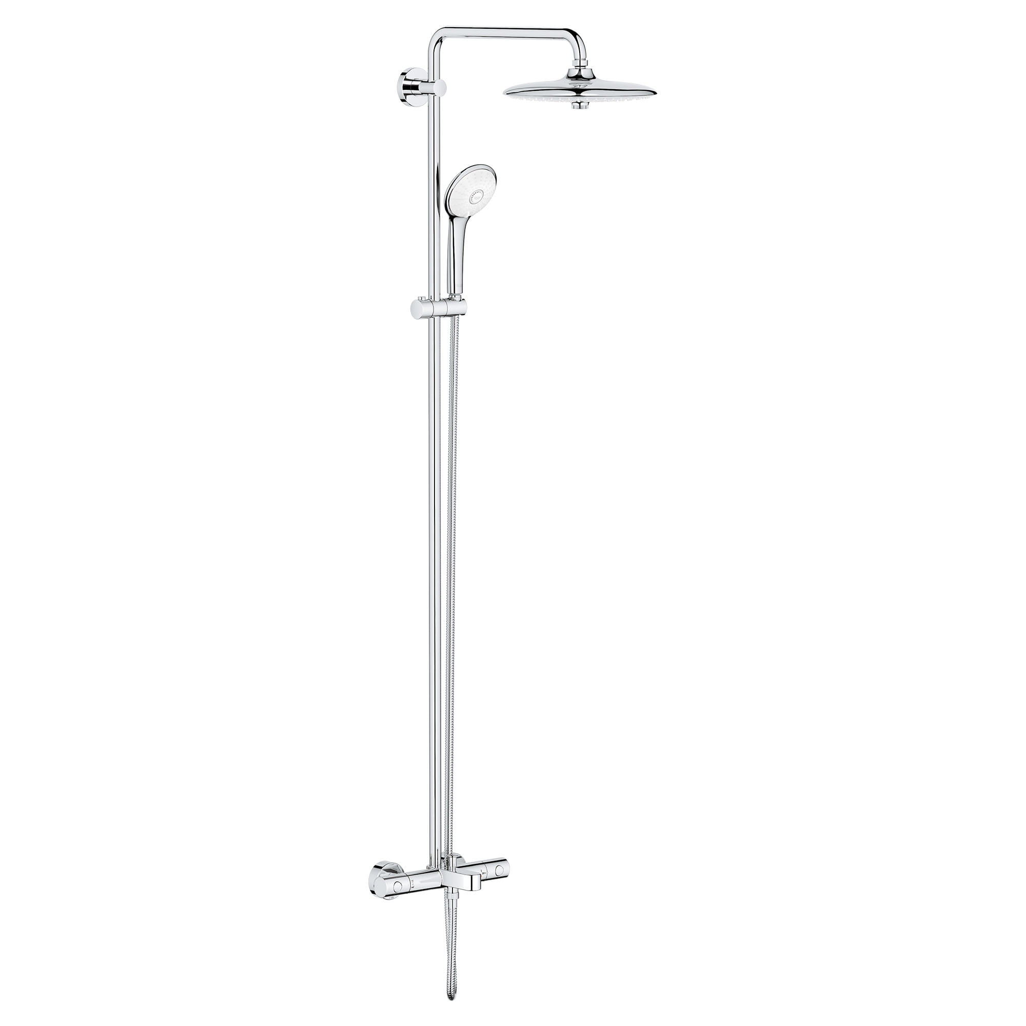 Euphoria Starlight Chrome Adjustable Multi-head Shower System