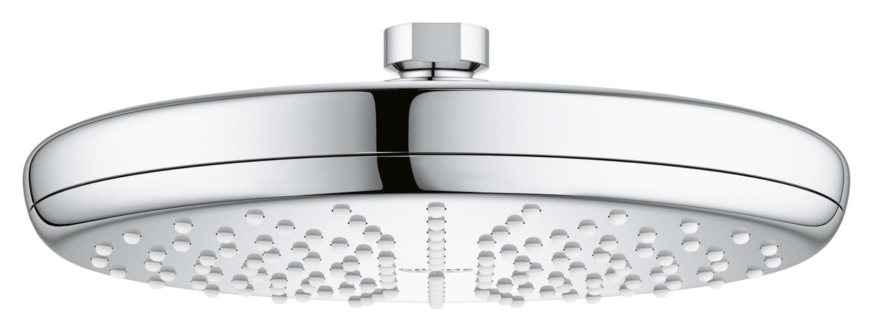 Modern Chrome Rain Shower Head with Multi-Jet Spray