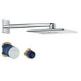 thumbnail image 1 of Grohe 26 504 Rainshower 1.75 GPM Multi Function Square Shower Head - Chrome, 1 of 5