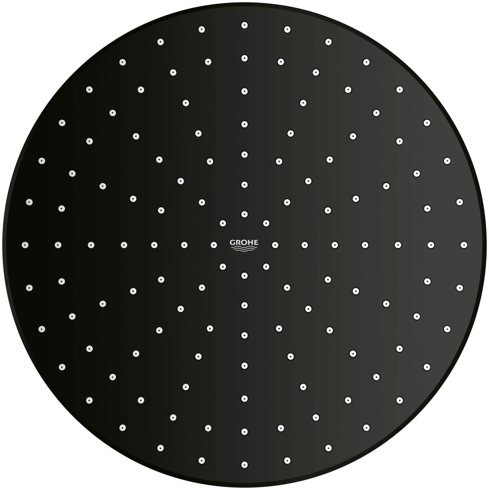 Matte Black 12-Inch Round Rain Shower Head