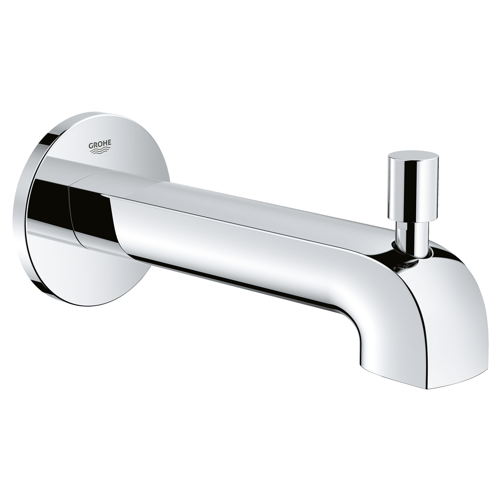 Starlight Chrome Wall Mounted Tub Spout with Diverter
