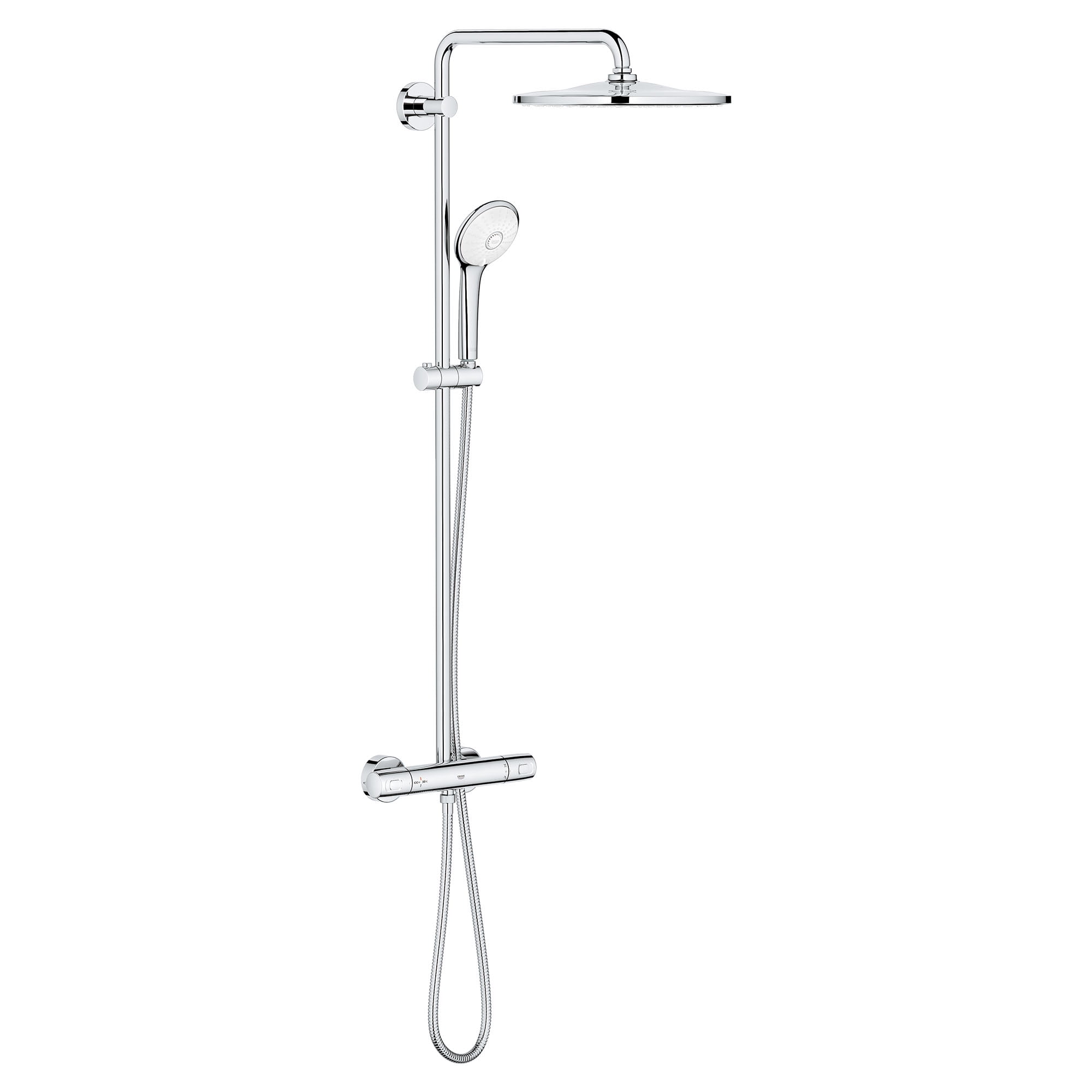 Euphoria 310 Chrome Thermostatic Shower System with Rain Showerhead