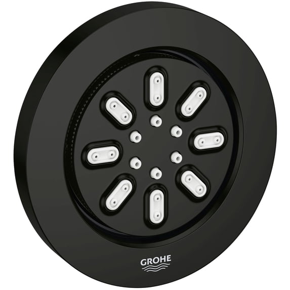 Grohe 26 744 Rainshower Aqua 2 Function Round Body Spray - Black