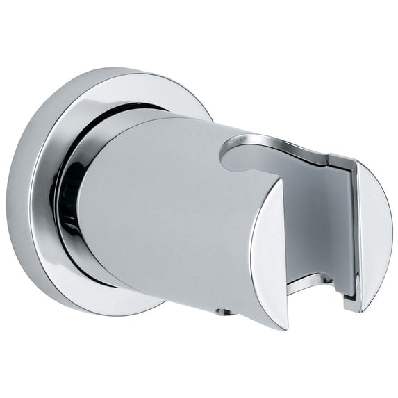 Grohe 27074000 Rainshower Wall Hand Shower Holder Round In Starlight Chrome Finish
