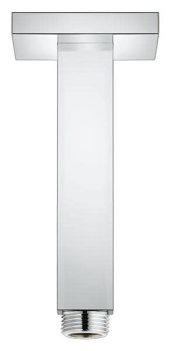 Modern Chrome Ceiling Shower Arm with Starlight Finish