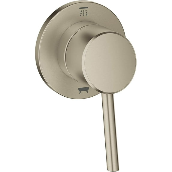 Grohe 29108EN1 Concetto 1-Handle 2-Way Diverter Valve Only Trim Kit in Brushed Nickel (Valve Sold Separately) Brushed Nickel