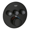 thumbnail image 1 of Grohe Grohtherm 291382430 Triple Function Thermostatic Valve Trim in Matte Black, 1 of 3