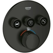 Grohe 29 138 Grohtherm Triple Function Thermostatic Valve Trim Only - Black