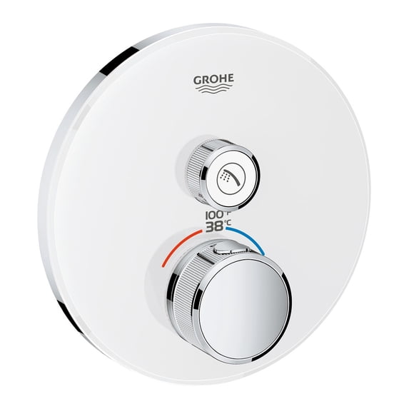 Grohe 29 159 Smartcontrol Single Function Thermostatic Valve Trim Only - White