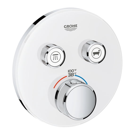 Grohe 29 160 Smartcontrol Dual Function Thermostatic Valve Trim Only - White