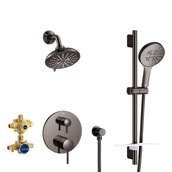 Grohe Timeless 29431A00 TIMELESS PRESSURE BALANCE SHOWER SET in Grohe Hard Graphite