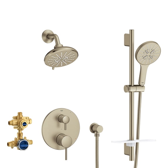 Grohe Timeless 29431EN0 TIMELESS PRESSURE BALANCE SHOWER SET in Grohe Brushed Nickel