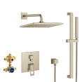 thumbnail image 1 of Grohe Eurocube 29432EN0 EUROCUBE PRESSURE BALANCE RAIN SHOWER SET in Grohe Brushed Nickel, 1 of 1