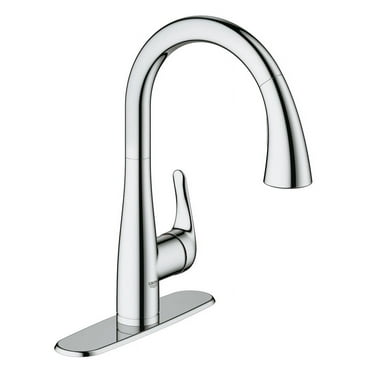 Grohe 30 211 1 Elberon Single Handle Single Hole Pull-Down Kitchen Faucet - Chrome