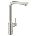 thumbnail image 1 of Grohe 30 271 Essence 1.75 GPM Single Hole Pull Out Kitchen Faucet - Silver, 1 of 4
