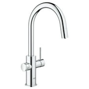 Grohe 31 251 2 Blue 2.0 1.75 GPM Single Hole Pull Out Kitchen Faucet For Chilled And