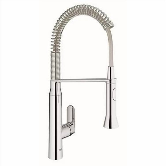 Grohe 31380000 K7 Medium Semi-Pro Single-Handle Standard Kitchen Faucet Starlight: Chrome