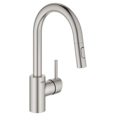 Grohe 31 479 1 Concetto 1.75 GPM Single Hole Pull Down Bar Faucet - Silver