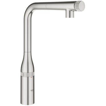Grohe 31 616 Essence 1.75 GPM Single Hole Pull Down Kitchen Faucet - Silver