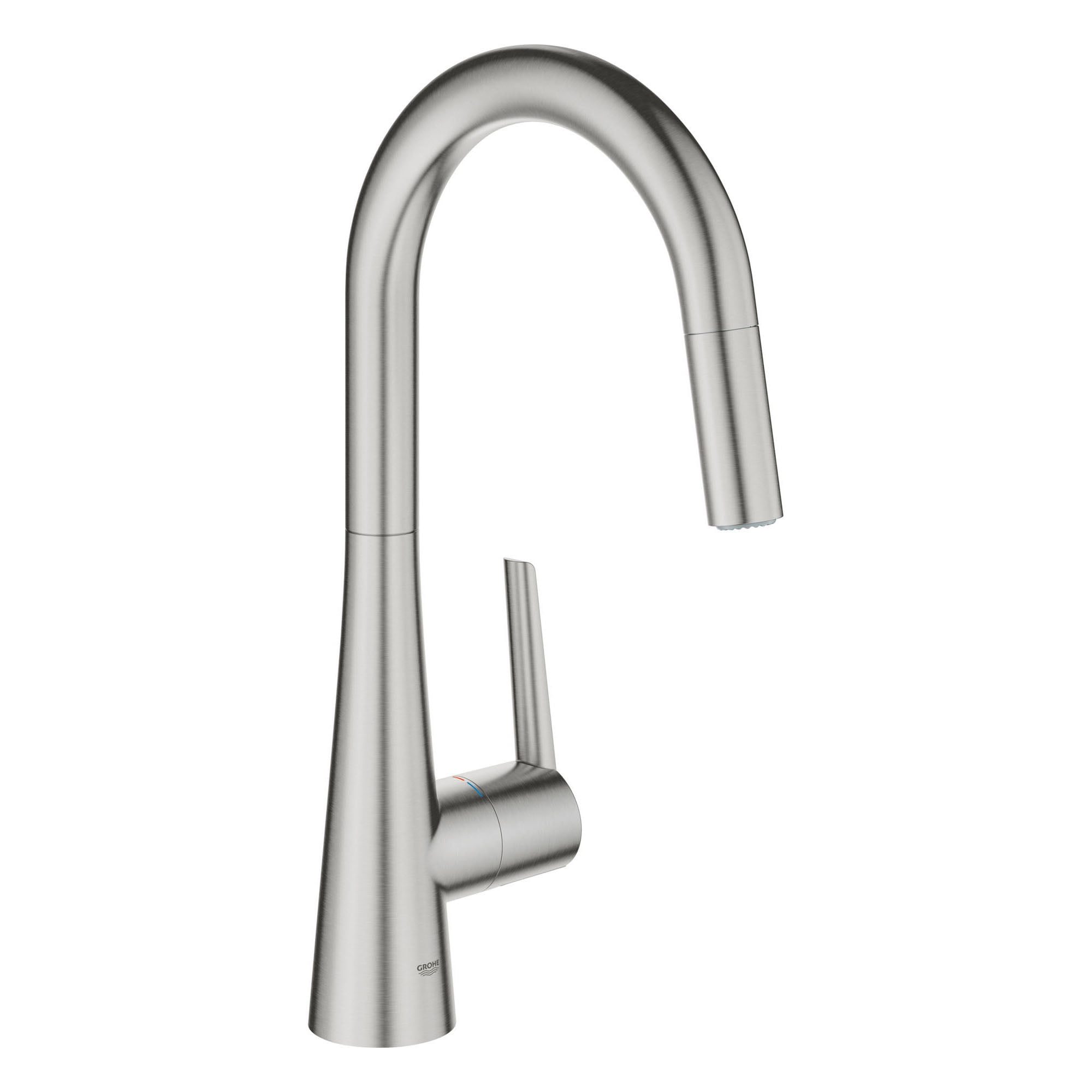 Stainless Steel Modern Pull-Down Kitchen Faucet with Spray