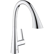 Grohe 32298003 Zedra Single-Handle Pull Down Kitchen Faucet Triple Spray 1.75 GPM In Starlight Chrome Finish