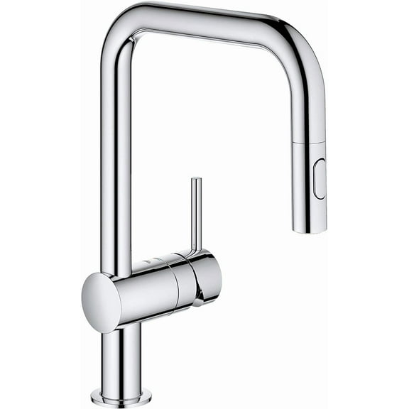 Grohe 32319003 Single-Handle Pull Down Kitchen Faucet Dual Spray 1.75 GPM In Starlight Chrome Finish