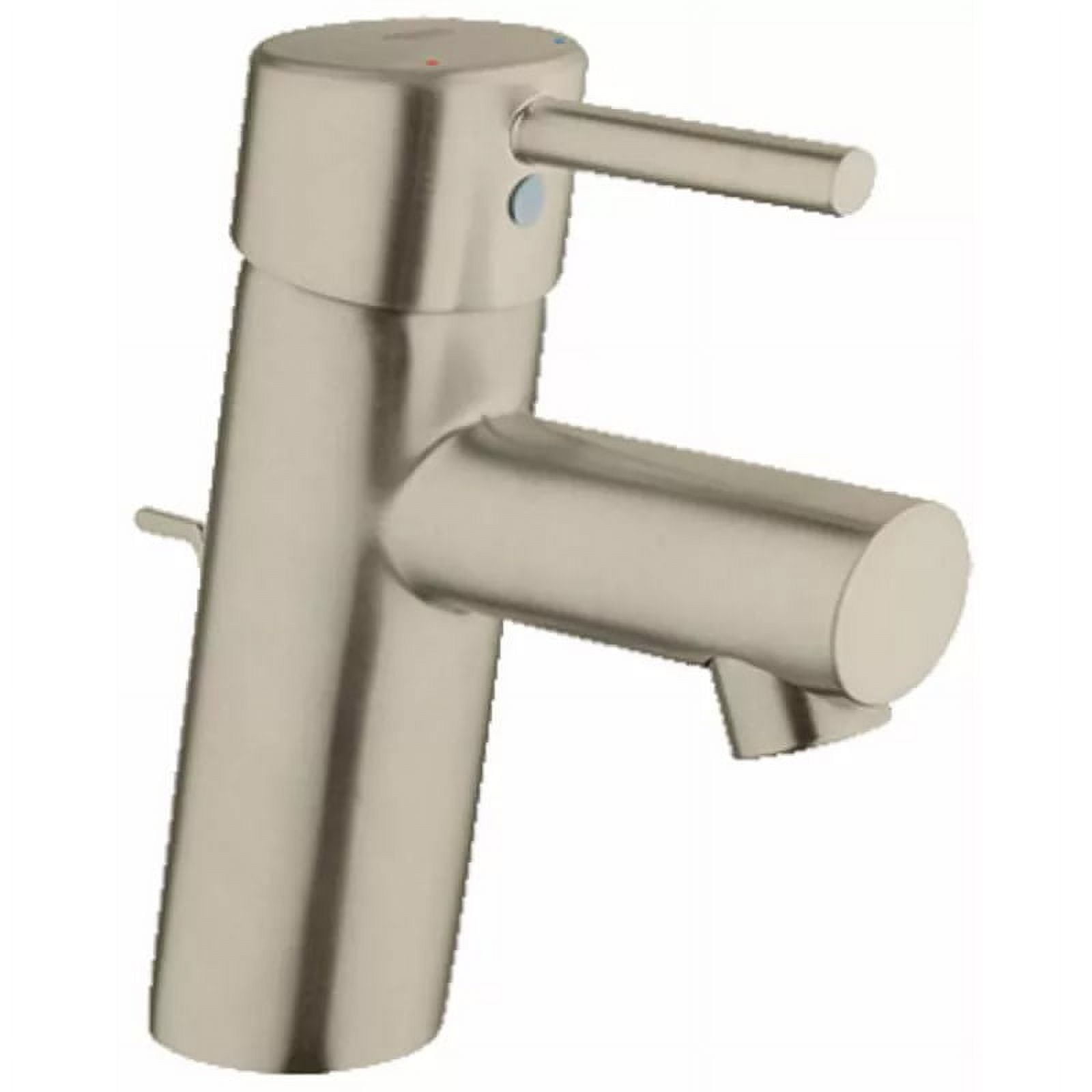 Sleek Brushed Nickel Single-Hole Bathroom Faucet with Easy Installation