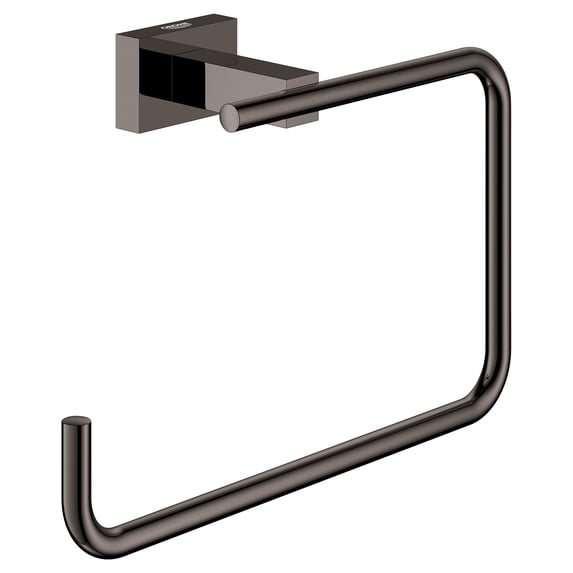 Grohe Essentials Cube 40510A01 8" Towel Ring in Grohe Hard Graphite