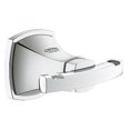 thumbnail image 1 of Grohe 40 631 Grandera Double Robe Hook - Chrome, 1 of 2