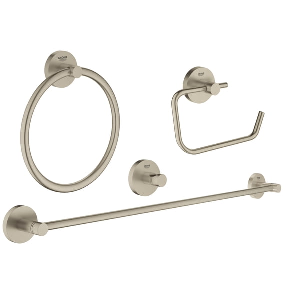 Grohe 40 823 Essentials Bathroom Package - Nickel
